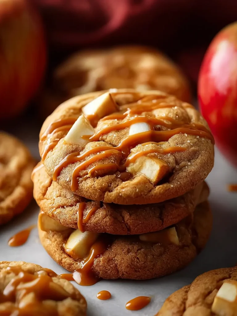 Easy Caramel Apple Cookies First Image