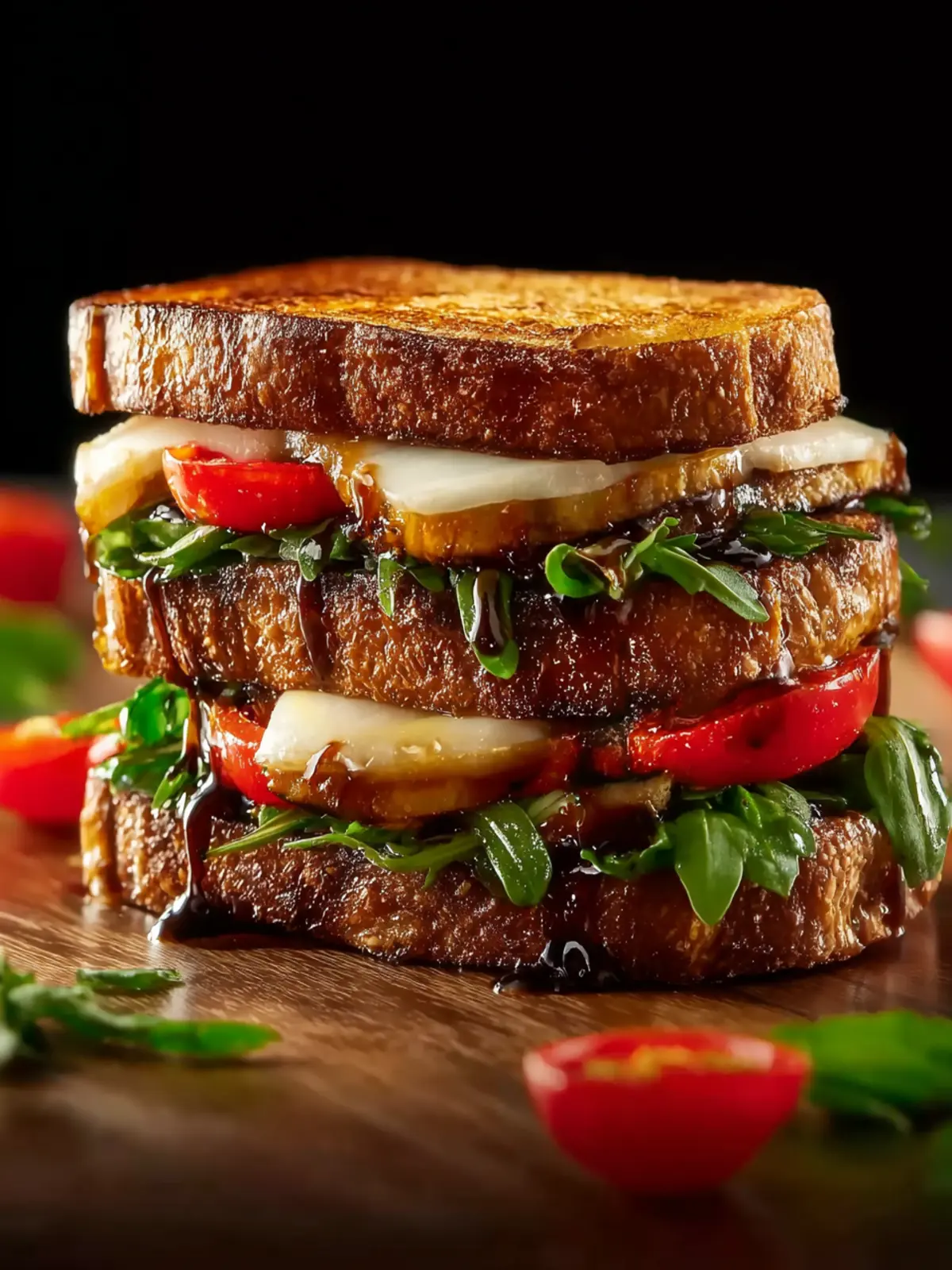 Grilled Balsamic Vinaigrette Sandwich Melt First Image