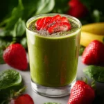 Strawberry Spinach Smoothie – Healthy Breakfast Recipe First Image
