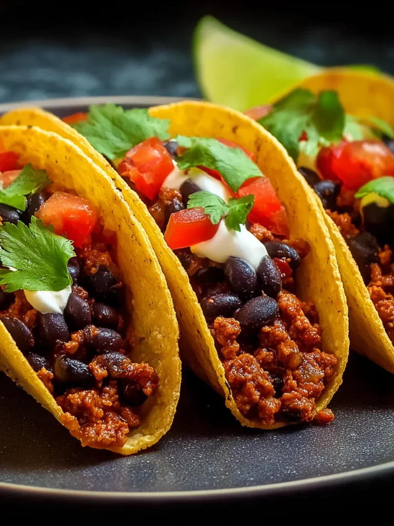 Delicious Ground Turkey Black Bean Tacos Recipe Ideas First Image