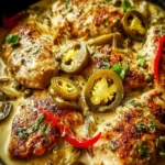 Creamy Pepperoncini Chicken Skillet Recipe First Image