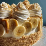 Banana Pudding Cookie Butter Cheesecake Cake First Image