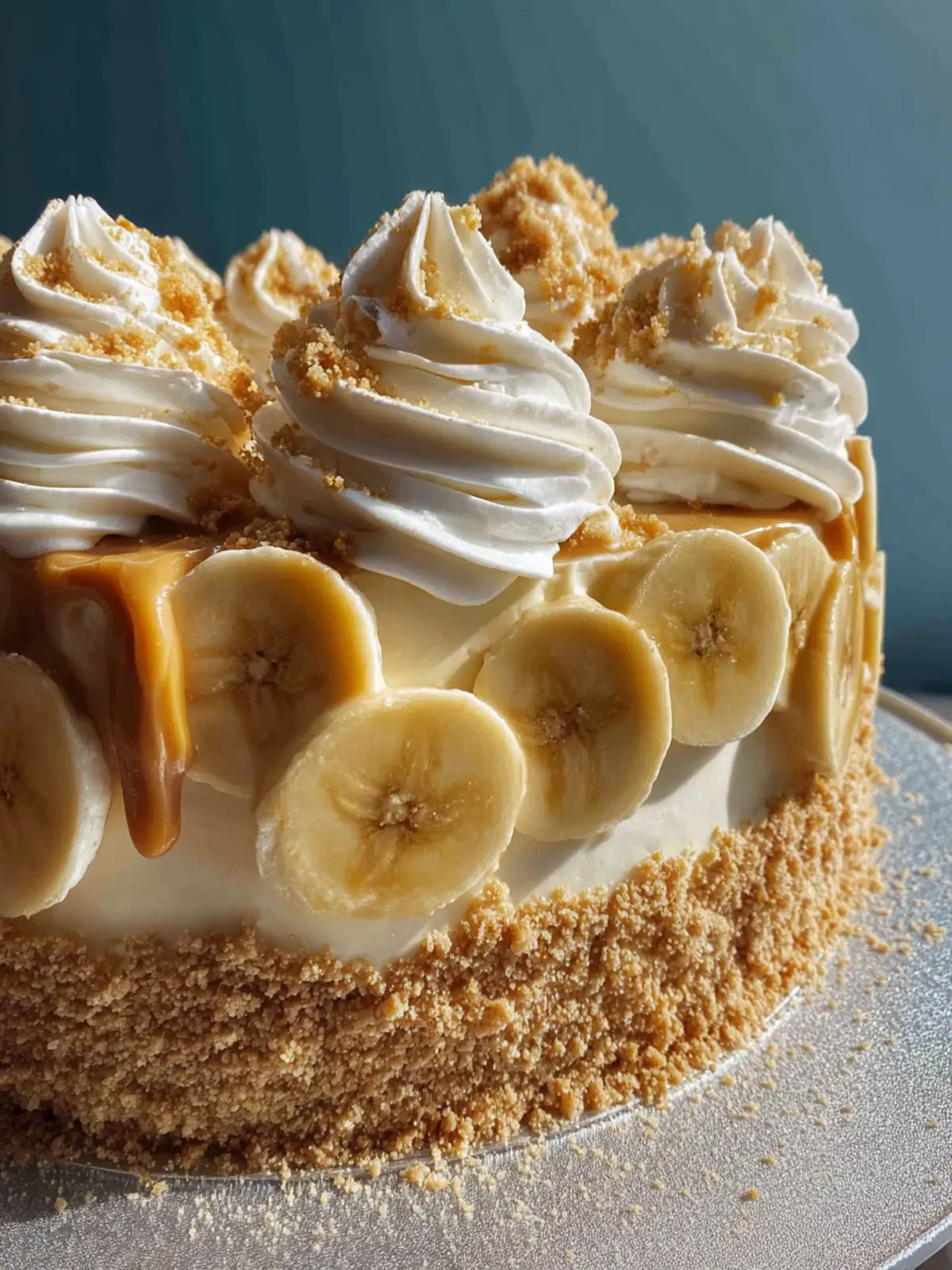 Banana Pudding Cookie Butter Cheesecake Cake First Image