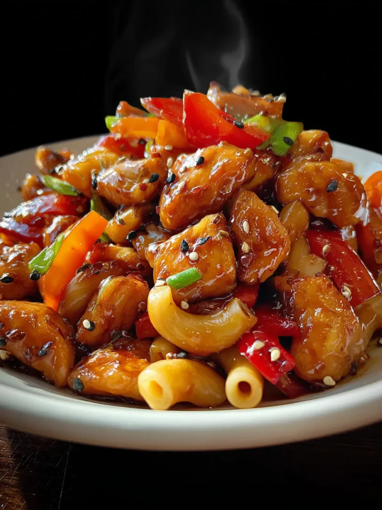 Sweet & Spicy Honey Pepper Chicken Mac for Flavor Lovers First Image