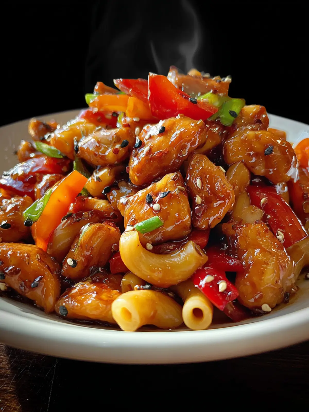Sweet & Spicy Honey Pepper Chicken Mac for Flavor Lovers First Image