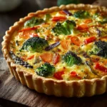 Simple Mixed Vegetable Quiche First Image
