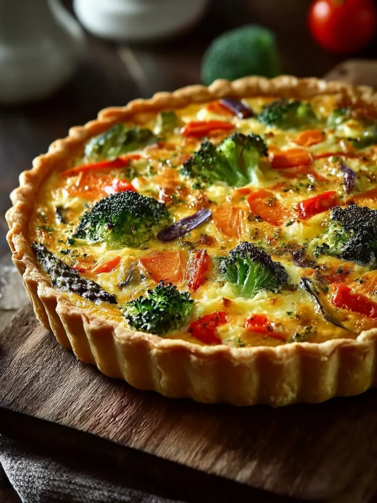 Simple Mixed Vegetable Quiche First Image