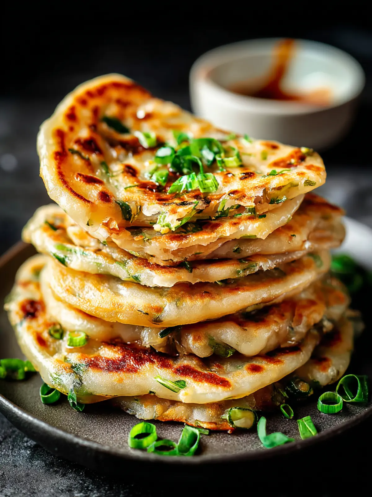 Irresistible Scallion Pancakes: A Flavorful Delight First Image