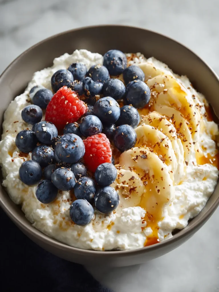 High Protein Cottage Cheese Breakfast Bowl First Image