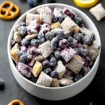 Unique Blueberry Lemon Cheesecake Puppy Chow Treat First Image
