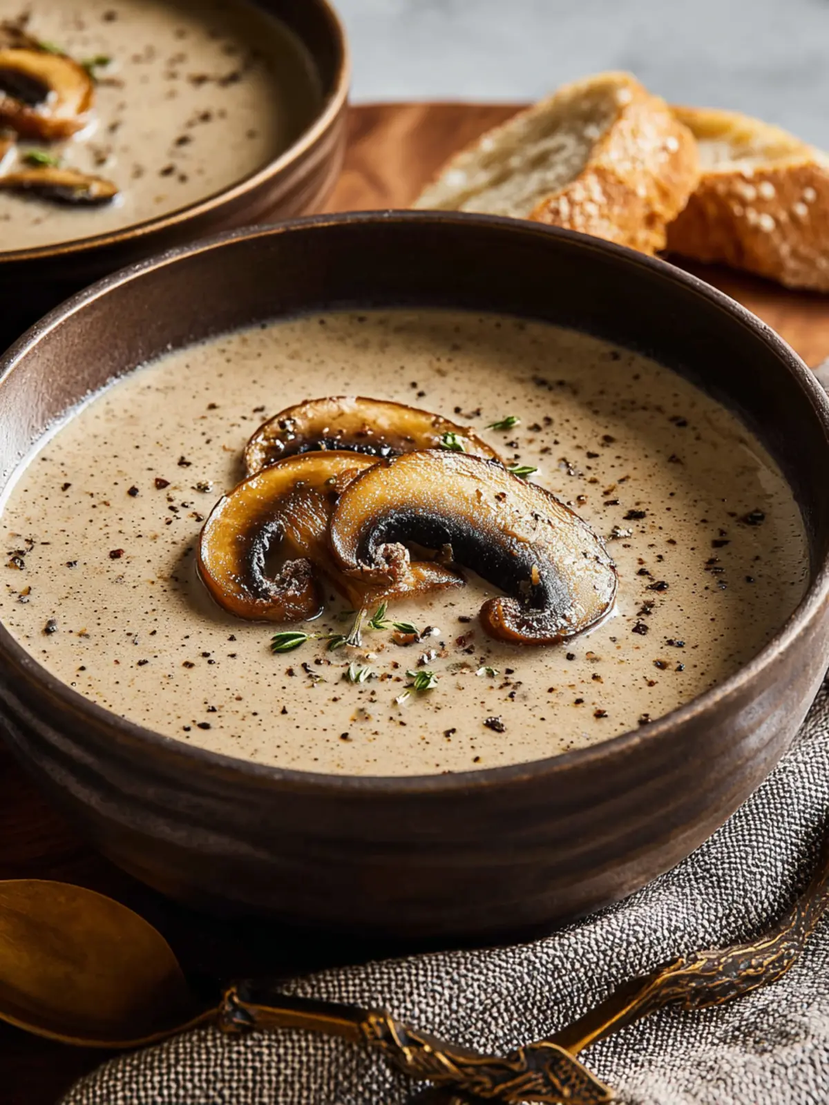 Indulge in Creamy Mushroom Milk Soup – Easy Recipe! First Image