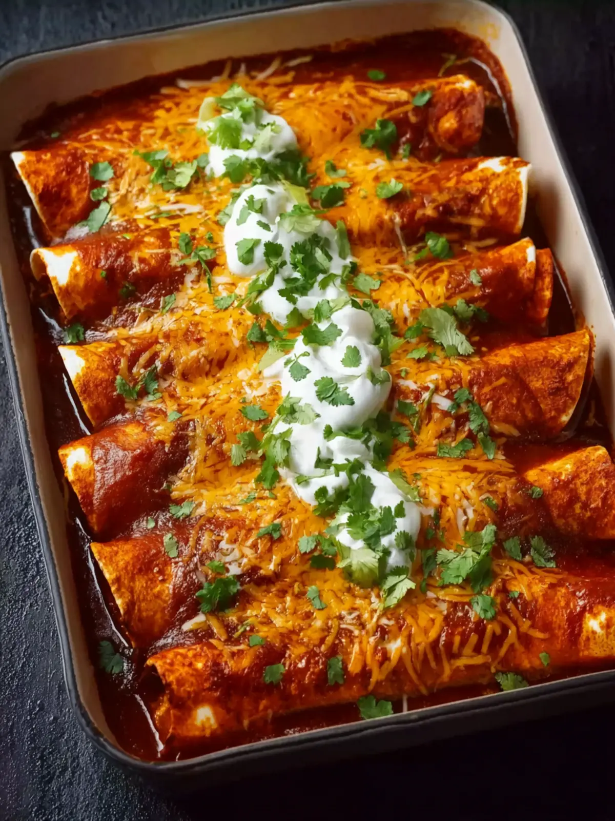Easy Rotisserie Chicken Enchiladas First Image