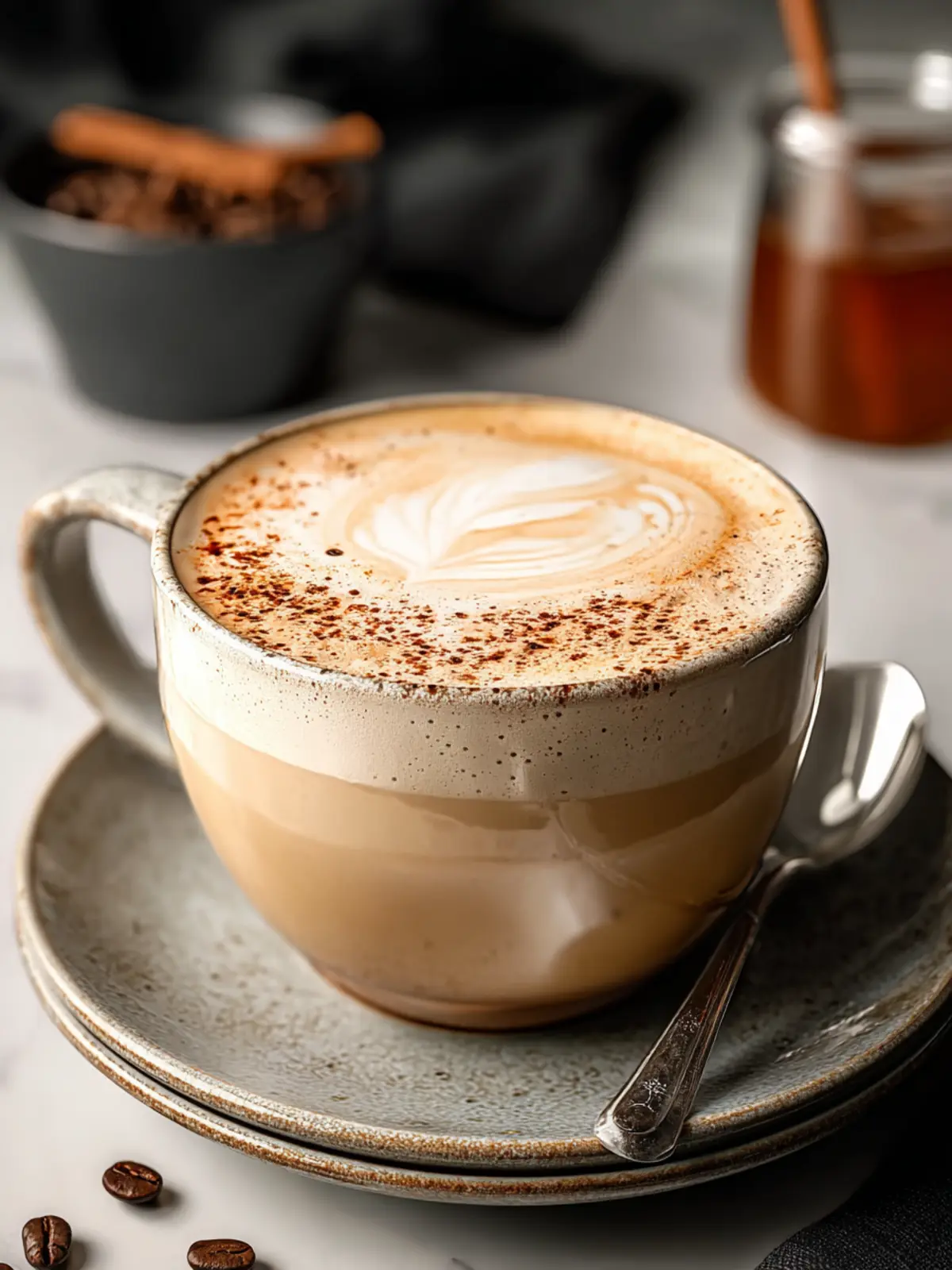 Indulge in Creamy Latte Coffee: A Cozy Morning Delight First Image