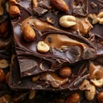 10 Minute Peanut Butter Chocolate Greek Yogurt Bark First Image