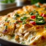 White Chicken Enchilada Casserole First Image