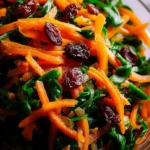 Vibrant Spirulina Carrot Raisin Winter Salad Recipe First Image
