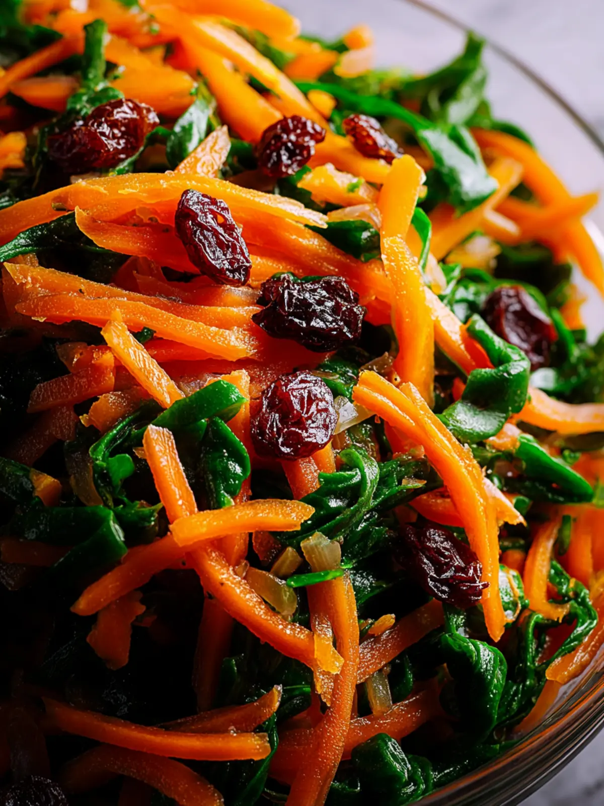 Vibrant Spirulina Carrot Raisin Winter Salad Recipe First Image