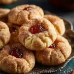 Eggnog Snickerdoodle Thumbprint Cookies First Image
