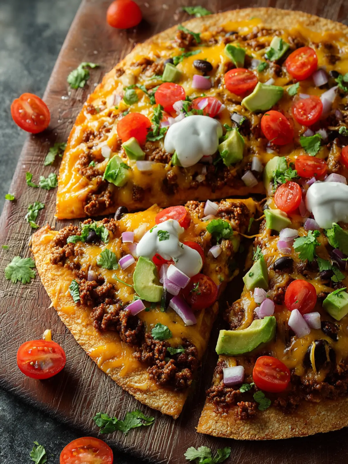 High Protein Taco Pizza First Image