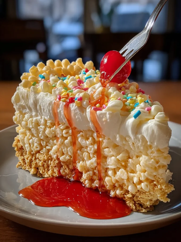 Irresistible Rice Krispie Treat Cheesecake Recipe First Image