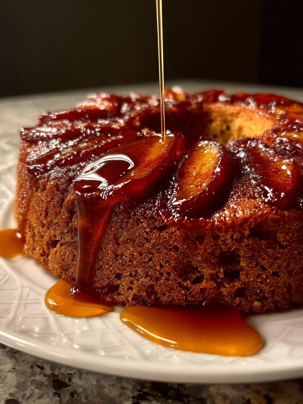 Apple Date Honey Spice Cake with Hot Syrup Delight First Image