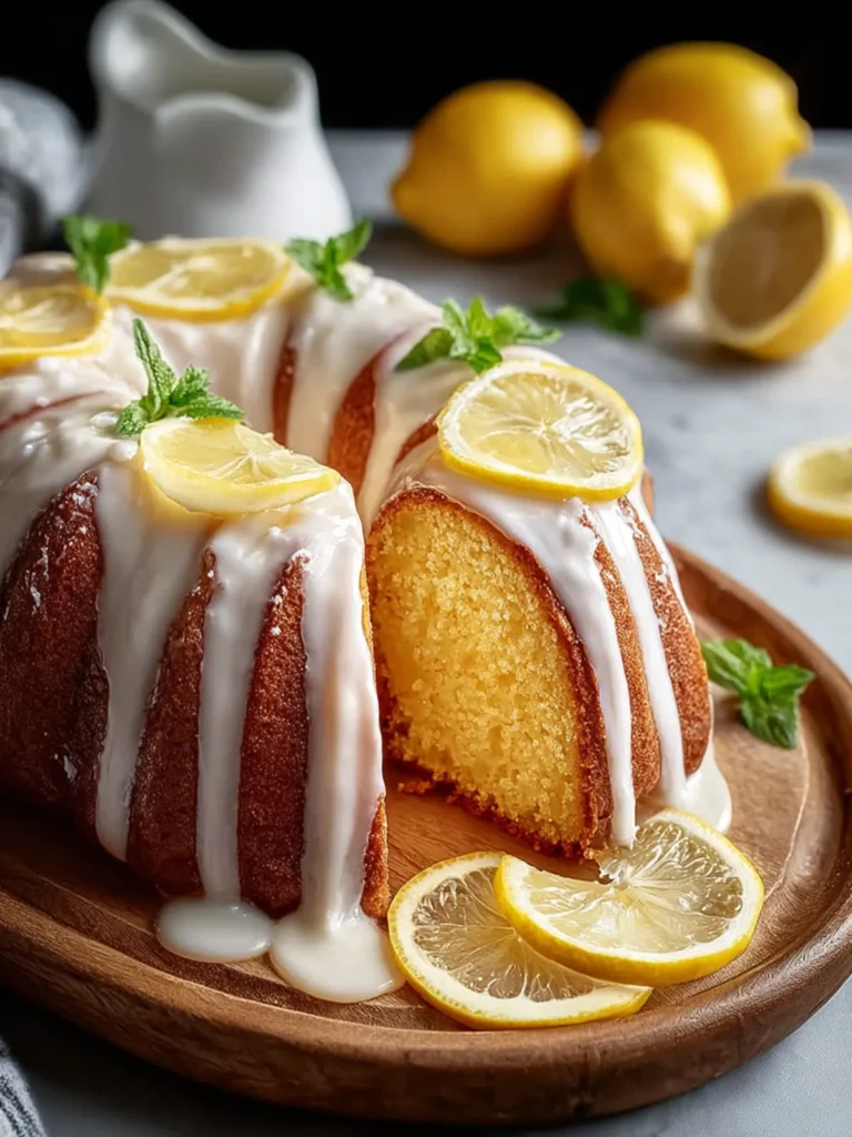 Irresistible Iced Lemon Pound Cake Recipe to Delight You First Image