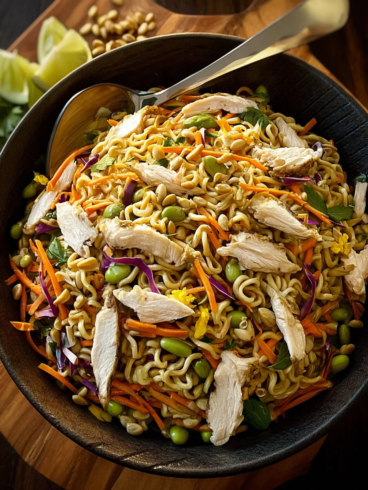 Refreshing Ramen Noodle Salad with Chicken Recipe First Image