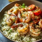 Creamy Herb Rice with Garlic Butter Shrimp Bowl in 30 Minutes First Image