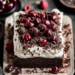 Indulge in Decadent Black Forest Sheet Cake Delight First Image