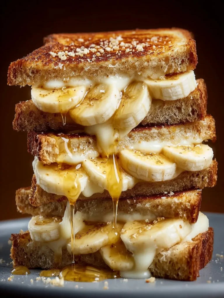 Honey Banana Grilled Cheese Sandwich First Image
