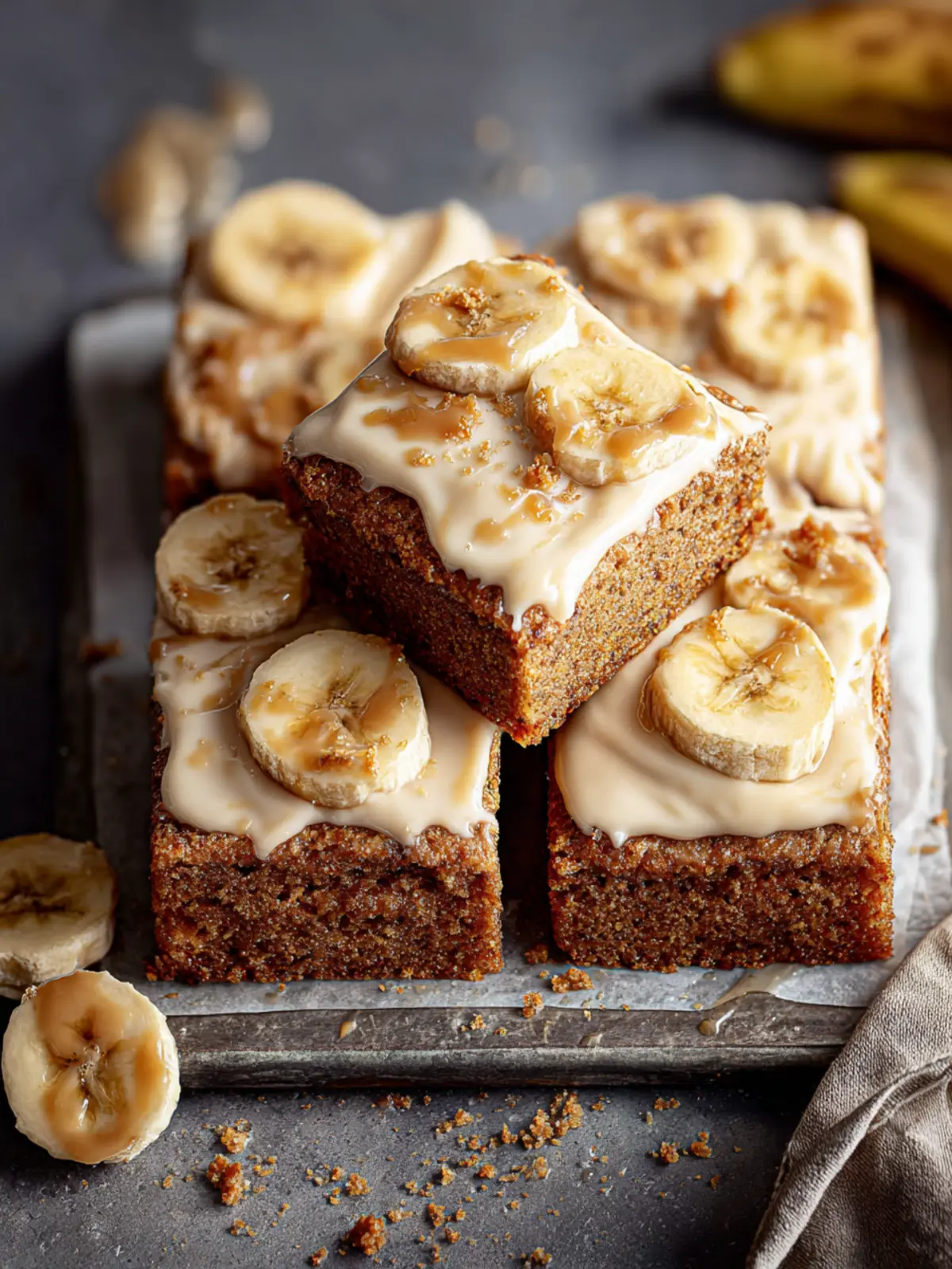 Irresistible Maple Frosted Banana Bread Bars Recipe First Image
