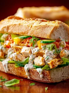 Delicious Chopped Chicken Ranch Sandwich Recipe to Love First Image