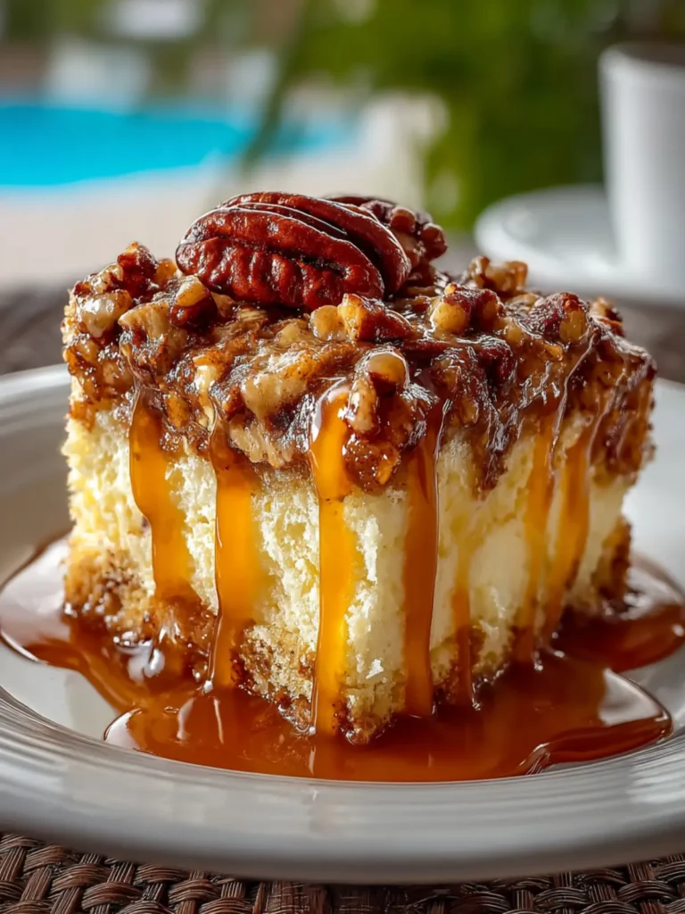 Butter Pecan Praline Poke Cake First Image