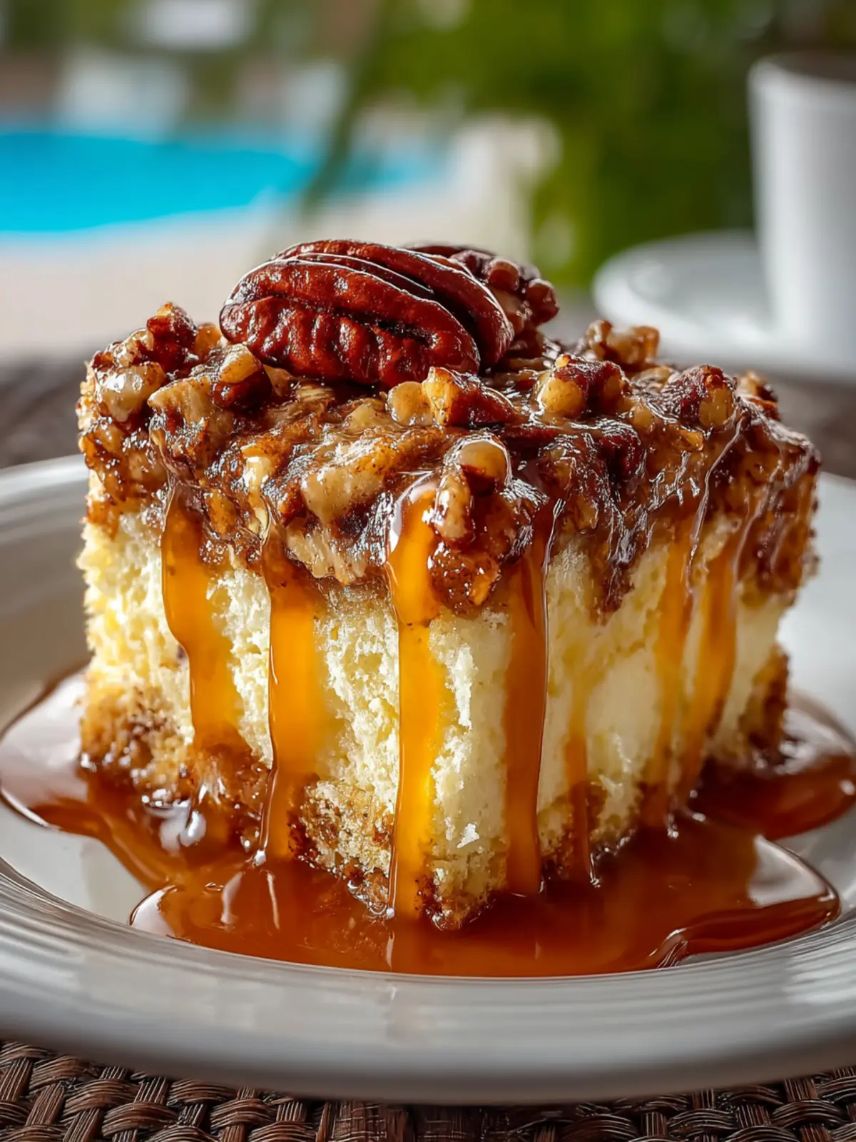 Butter Pecan Praline Poke Cake First Image