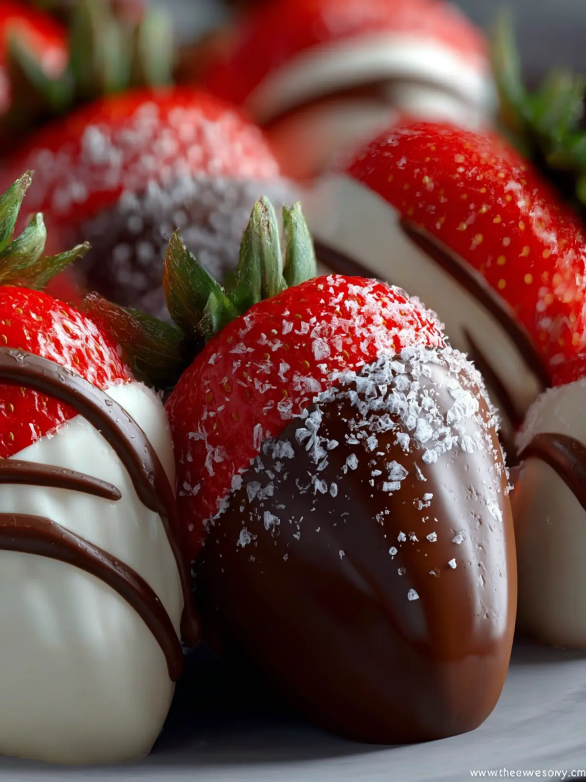 Chocolate-Covered Cheesecake Strawberries First Image