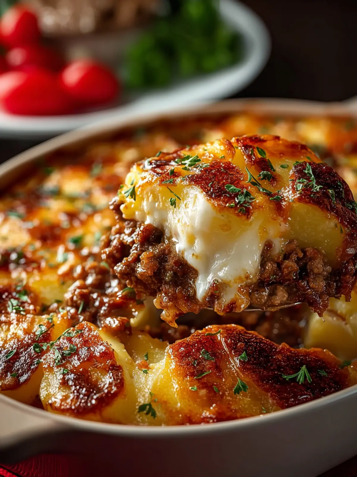 Ground Beef Potato Casserole First Image