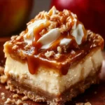 Irresistible Caramel Apple Cheesecake Bars First Image