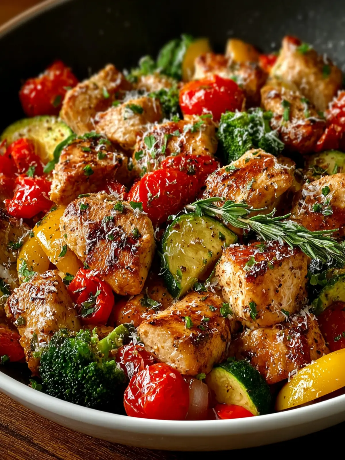 Loaded Chicken and Veggie Skillet First Image