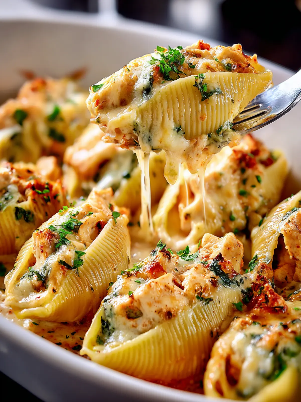 Irresistible Chicken Alfredo Stuffed Shells Recipe First Image