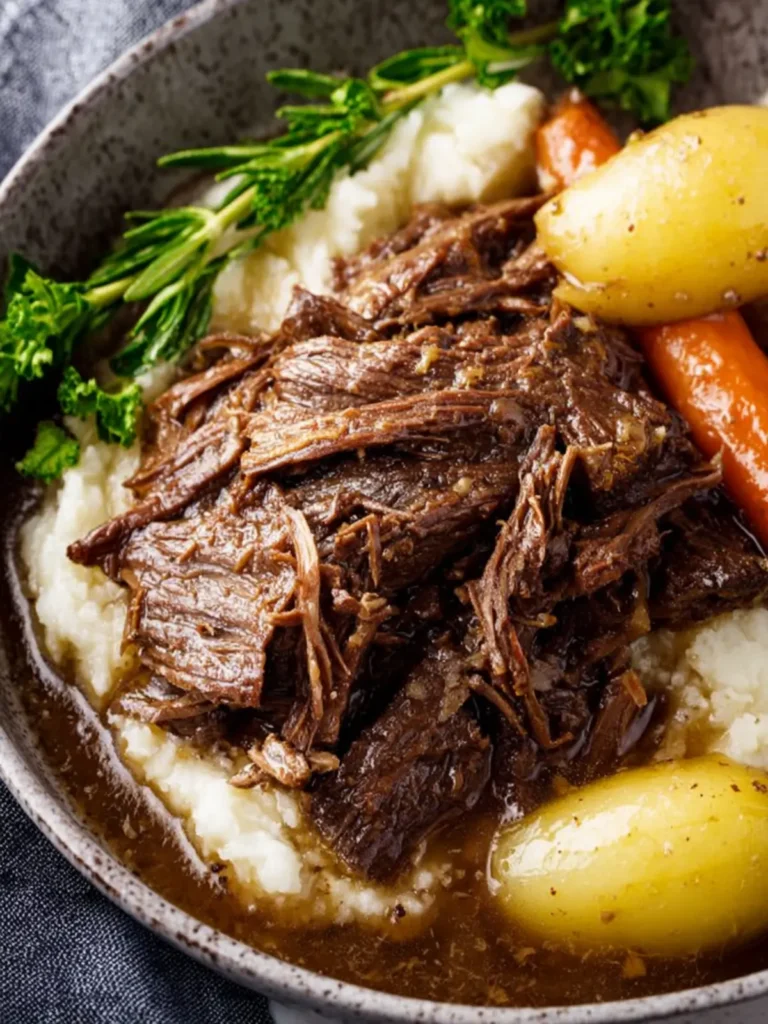 Slow Cooker Mississippi Pot Roast First Image