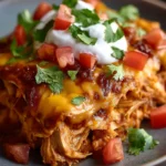 Slow Cooker Chicken Enchilada Casserole First Image