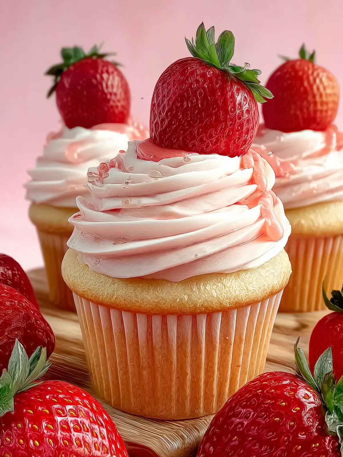 Strawberries and Cream Cupcakes: A Sweet Nostalgia Treat First Image