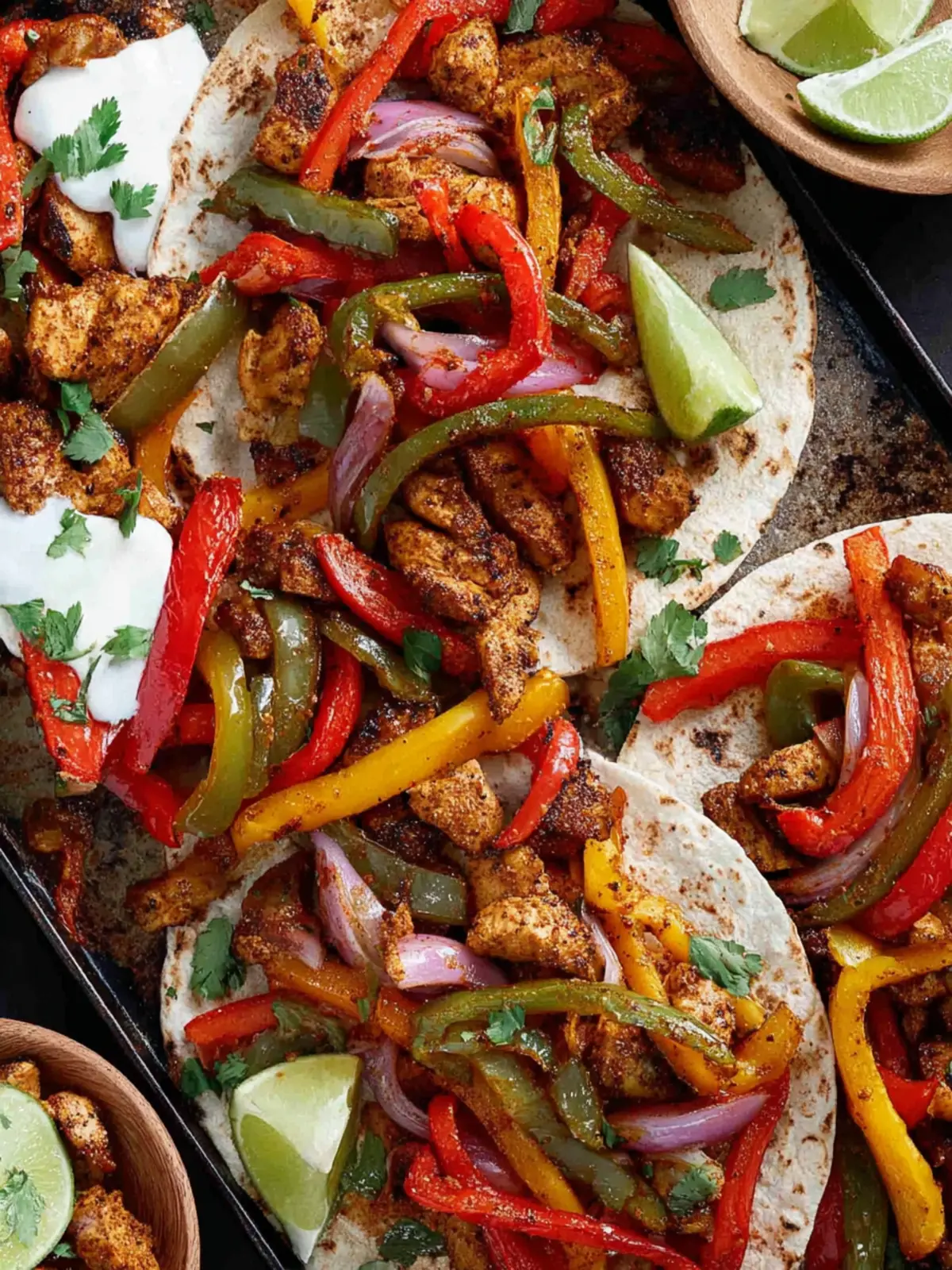 Sheet Pan Chicken Fajitas First Image