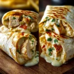 Cheesy Garlic Chicken Wraps First Image