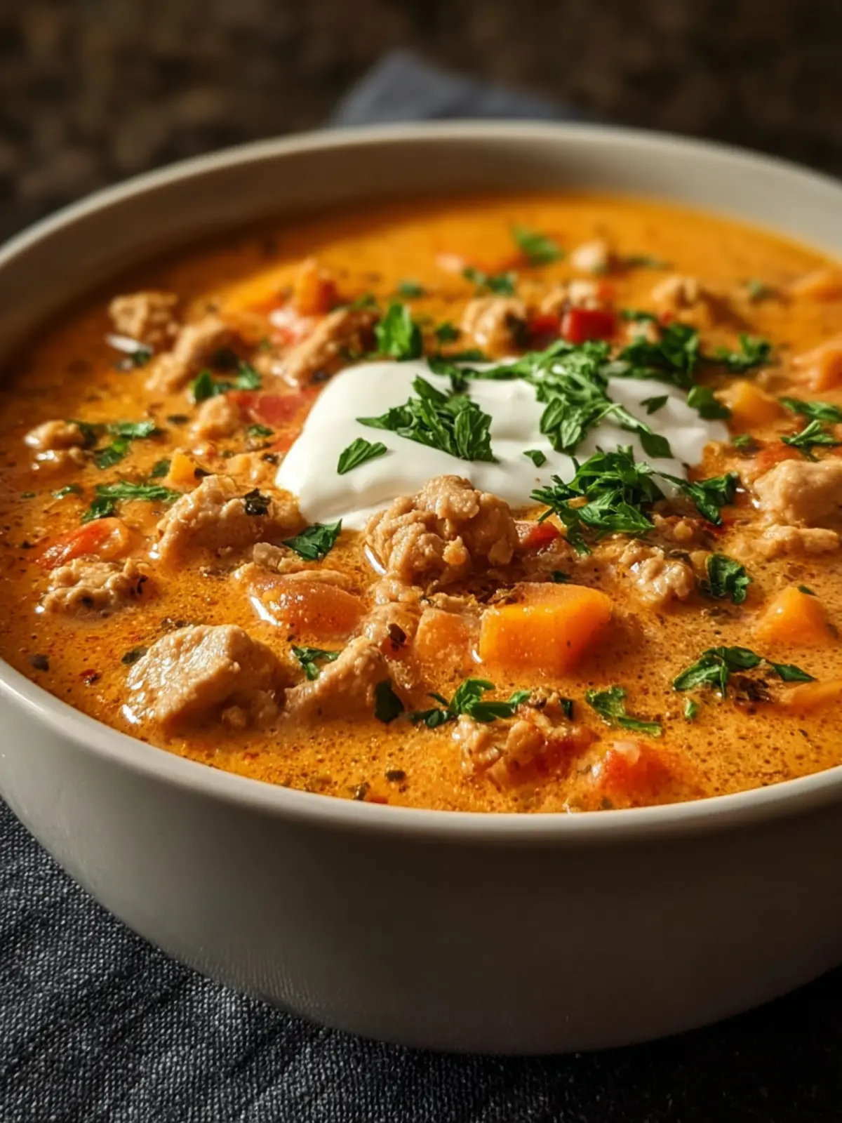 Creamy Turkey Pumpkin Chili First Image