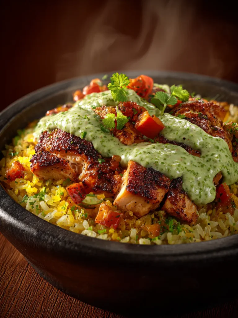 Ultimate Peruvian Chicken And Rice With Green Sauce First Image