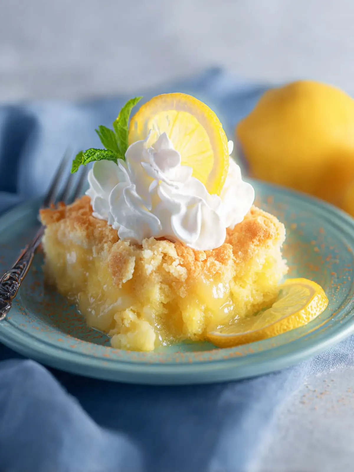 Easy Lemon Dump Cake with Cream Cheese First Image
