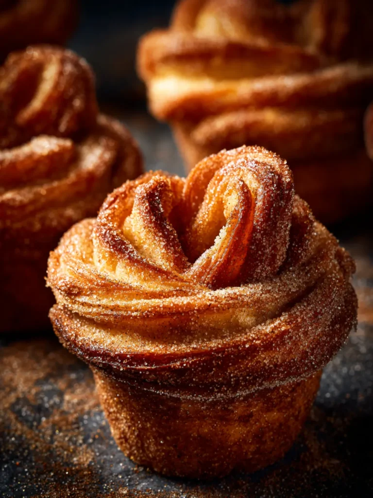Flaky Churro Cruffins with Cinnamon Sugar First Image