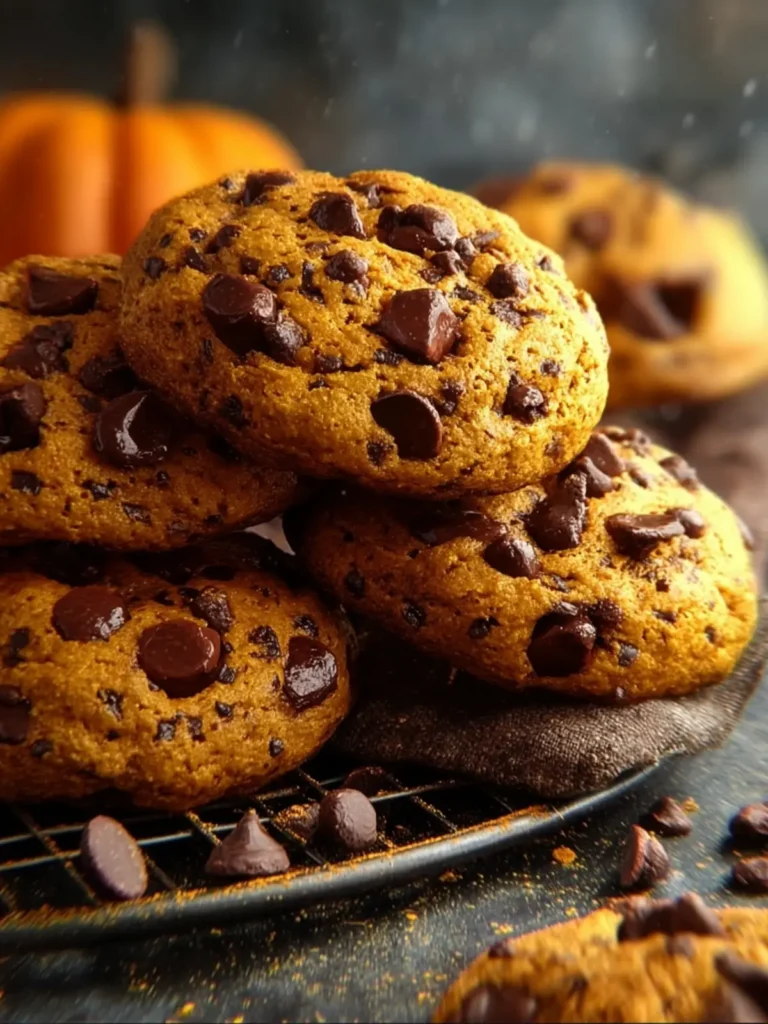 Super Soft Pumpkin Chocolate Chip Cookies First Image