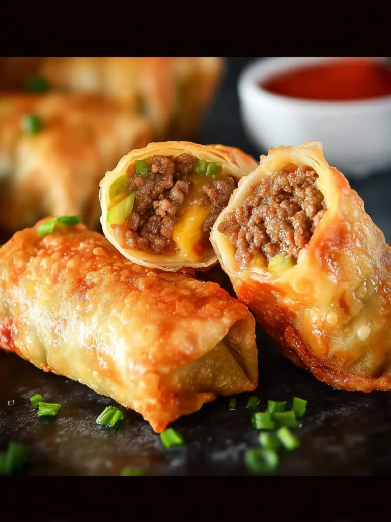 Cheeseburger Egg Rolls – The Perfect Party Snack First Image